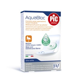 Pic Solution AquaBloc Waterproof UltraThin Sterile Post-op Plasters (5 x 7cm) Αποστειρωμένα Επιθέματα για Πληγές, 5τεμάχια