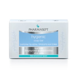 Pharmasept Hygienic Soap Bar Σαπούνι για Χέρια, Πρόσωπο & Σώμα με Ήπια Αντισηπτική Δράση, 100gr