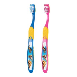 Elgydium Junior Ice Age Toothbrush Οδοντόβουρτσα για παιδιά ηλικίας 7 έως 12 ετών,Ροζ  1τμχ