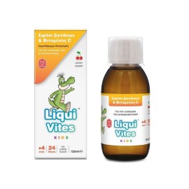 Liqui Vites Kids Συμπλήρωμα Διατροφής με Βότανα & Βιταμίνη C με Γεύση Κεράσι, 120ml
