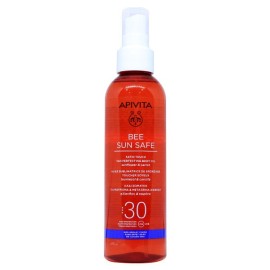 Apivita Bee Sun Safe Satin Touch The Perfecting Body Oil SPF30 Λάδι Σώματος για Μαύρισμα & Μεταξένια Αίσθηση, 200ml