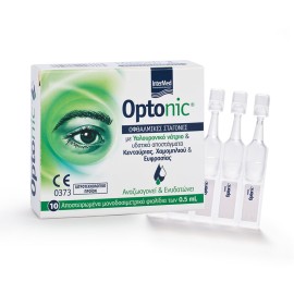 OPTONIC Οφθαλμικές Σταγόνες με Υαλουρονικό Οξύ, 10 αμπούλες μίας χρήσης