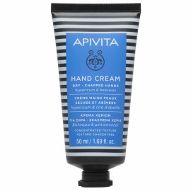 Apivita Dry-Chapped Hands Hypericum & beeswax Κρέμα για Ξηρά-Σκασμένα Χέρια Συμπυκνωμένης Υφής, 50ml