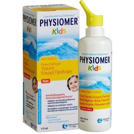Physiomer Kids Ρινικό Σπρέι με 100% Θαλασσινό Νερό Κατάλληλο για Παιδιά από 2 ετών, 115ml