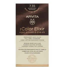 Apivita My Color Elixir Μόνιμη Βαφή Μαλλιών No 7.35 Ξανθό Μελί Μαονί, 1τεμ