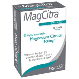 HEALTH AID MAG CITRA - Magnesium Citrate 1900mg, 60 tabs