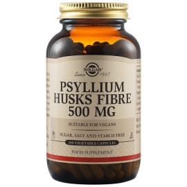 Solgar Psyllium Husks Fibre 500mg Συμπλήρωμα Διατροφής για Περιπτώσεις Χρόνιας ή Παροδικής Δυσκοιλιότητας - Συμβάλλει στον Έλεγχο του Βάρους, 200veg.caps