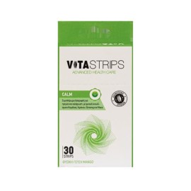 Vitastrips Calm, Συμπλήρωμα διατροφής που προάγει την ηρεμία και τη χαλάρωση χωρίς να προκαλεί υπνηλία , 30strips
