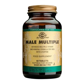 Solgar Male Multiple Πολυβιταμίνη για Άνδρες για Ενέργεια & Απαραίτητα Στοιχεία για Διατήρηση της Υγείας του Προστάτη, 60tabs