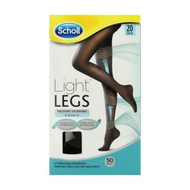 Scholl Καλσόν Διαβαθμισμένης Συμπίεσης Light Legs 20 DEN Μαύρο (XL)
