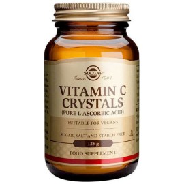 Solgar Vitamin C Crystals Βιταμίνη C σε Μορφή Σκόνης για Ενίσχυση Ανοσοποιητικού, Πρόληψη & Αντιμετώπιση Κρυολογήματος, 125gr