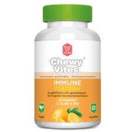 Chewy Vites Adults Immune Function, ζελεδάκια που συμβάλλει στη φυσιολογική λειτουργία του ανοσοποιητικού, βιταμίνες C, D, B6 & B12.60 gummies