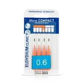 Elgydium Clinic Monocompact, Μεσοδόντια Βουρτσάκια 0.6mm 4τμχ