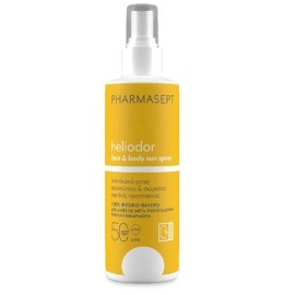 Pharmasept Heliodor Face & Body Sun Spray SPF50, Αντηλιακό Για Πρόσωπο & Σώμα 165gr.