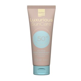 Intermed Luxurious SunCare Silk Cover Natural Beige BB Cream With Hyaluronic Acid SPF50 Αντηλιακή Κρέμα Προσώπου με Χρώμα, 75ml