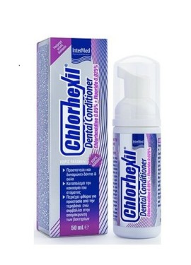 Intermed Chlorhexil Dental Conditioner Φθοριούχος στοματικός αφρός με 0.05% χλωρεξιδίνη, 50ml