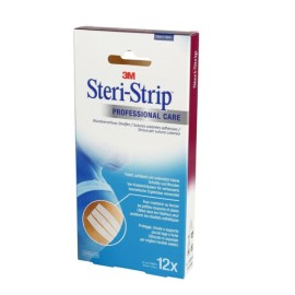 3M Steri-Strip, Αυτοκόλλητες Ταινίες Σύγκλισης Δέρματος 1541R-12 (6mm x 7,5cm), 12 τεμάχια