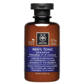 APIVITA Mens Tonic Shampoo Τονωτικό Σαμπουάν Κατά Της Τριχόπτωσης για Ανδρες με Hippophae TC & δενδρολίβανο , 250 ml