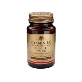 Solgar Vitamin D3 4000 IU (100μg) Συμπλήρωμα Διατροφής Βιταμίνης D3 με Πολλαπλά Οφέλη για τον Οργανισμό, Ιδανικό για την Υγεία των Οστών & των Αρθρώσεων, 60veg.caps