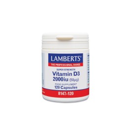Lamberts Vitamin D3 2000iu Συμπλήρωμα Διατροφής Βιταμίνης D, 120cap
