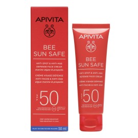 Apivita Bee Sun Safe Κρεμα Προσώπου Κατά των Πανάδων & των Ρυτίδων SPF50, 50ml