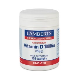 Lamberts Vitamin D3 1000iu Συμπλήρωμα Βιταμίνης D για τη Διατήρηση ενός Υγιούς Ανοσοποιητικού Συστήματος, 120caps