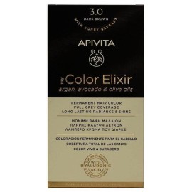 Apivita My Color Elixir Μόνιμη Βαφή Μαλλιών No 3.0 Καστανό Σκούρο, 1τεμ