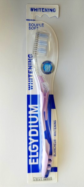 Elgydium Whitening Soft Οδοντόβουρτσα που Απομακρύνει τις Χρωστικές Ουσίες από τα Δόντια, 1 τεμάχιο,Ρόζ