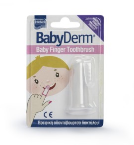 Intermed Babyderm Baby Finger Toothbrush Βρεφική Οδοντόβουρτσα Δακτύλου, 1 τεμάχιο