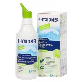 Physiomer Nasal Spray Υπέρτονο Ρινικό Σπρέι με 100% Θαλασσινό Νερό & Εκχύλισμα Ευκαλύπτου & Άγριας Μέντας Κατάλληλο για Παιδιά από 6 ετών & Ενήλικες, 135ml
