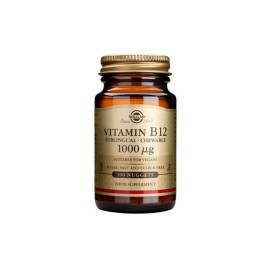 Solgar Vitamin B12 1000 μg Μασώμενα Δισκία Βιταμίνη B12 για την Ομαλή Λειτουργία του Νευρικού Συστήματος, 100nuggets
