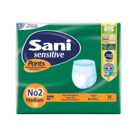 Sani Sensitive Pants  Ελαστικά Eσώρουχα Aκράτειας, 14τεμ
