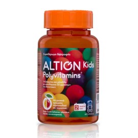 Altion Kids Polyvitamins Πολυβιταμινούχο Συμπλήρωμα Διατροφής με Βιταμίνες & Μέταλλα, 60 ζελεδάκια