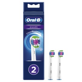 Oral-B 3D White Clean Maximiser Ανταλλακτικές Κεφαλές για Ηλεκτρική Οδοντόβουρτσα, 2τεμ