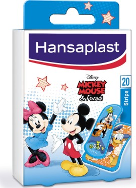 Hansaplast Junior Mickey , Πολύχρωμα και Ανθεκτικά Στο Νερό 20τμχ