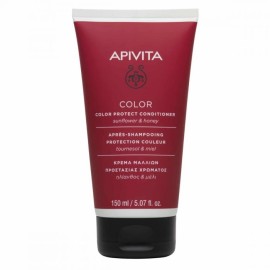 Apivita Μαλακτική Κρέμα Προστασίας Χρώματος για Βαμμένα Μαλλιά Ηλίανθος & Μέλι 150ml