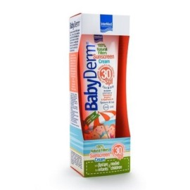 Intermed BabyDerm Sunscreen Cream SPF30 Αντηλιακό Γαλάκτωμα για Πρόσωπο & Σώμα, για Βρέφη & Παιδιά με 100% Φυσικά Φίλτρα, 300ml