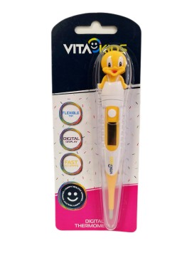 Vita Kids Ψηφιακό Θερμόμετρο για Όλη την Οικογένεια Κίτρινο , 1 τεμάχιο