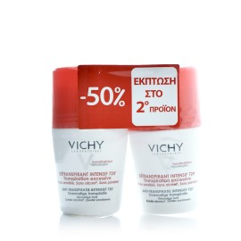 Vichy Deodorant Resist Roll On 72hrs Αποσμητικό για την Έντονη Εφίδρωση -50% ΕΚΠΤΩΣΗ ΣΤΟ 2ο ΠΡΟΪΟΝ, 2 x 50ml