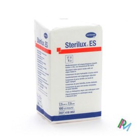 Hartmann Sterilux ES, Μη Αποστειρωμένη Γάζα Φαρμακείου 17 Κλωστών 8πλή 7,5x7,5cm, 100τμχ.