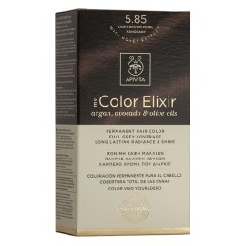 Apivita My Color Elixir Μόνιμη Βαφή Μαλλιών No 5.85 Καστανό Ανοιχτό Περλέ Μαονί, 1 τεμάχιο
