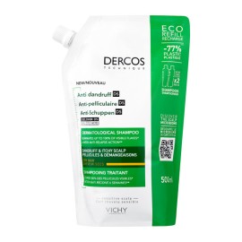 Vichy Dercos Anti Dandruff DS Eco Refill Ανταλλακτικό Σαμπουάν κατά της Πιτυρίδας για Ξηρά Μαλλιά, 500ml