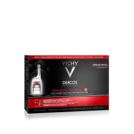 Vichy Dercos Aminexil Clinical 5 Πρόγραμμα κατά της Τριχόπτωσης Πολλαπλής Στόχευσης, 21 x monodoses