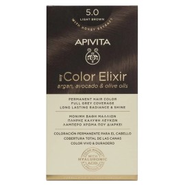 Apivita My Color Elixir Μόνιμη Βαφή Μαλλιών No 5.0 Καστανό, 1τεμ