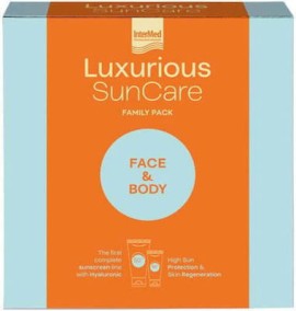 Intermed Luxurious SunCare Face & Body Family Pack με High Protection Face Cream SPF50, 75ml & Sun Protection Body Cream SPF50, 200ml, 1σετ