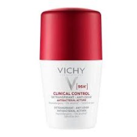 Vichy Clinical Control 96h Detranspirant Anti-Odor Deodorant Roll-on Αποσμητικό για Ευαίσθητες Επιδερμίδες, 50ml