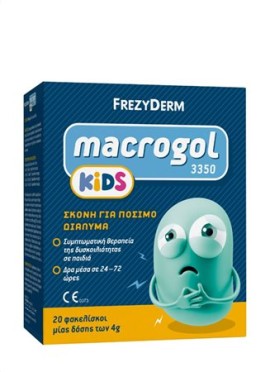 Frezyderm Macrogol Kids 3350 Σκόνη για Συμπτωματική Θεραπεία Δυσκοιλιότητας σε Παιδιά ,20 φακ