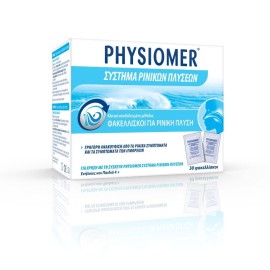 Physiomer Nasal Wash System Ανταλλακτικά Φακελάκια Ρινικών Πλύσεων Για Γρήγορη Ανακούφιση Απο Τα Συμπτώματα Των Ιγμορειών, 30 Φακελάκια