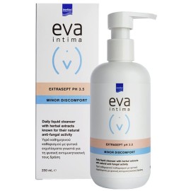 EVA INTIMA WASH EXTRASEPT Καθαρισμός Ευαίσθητης Περιοχής με φυσική Αντιμυκητιασική Προστασία, 250 ml