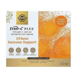Solgar Ester-C Plus Vitamin C 1000mg Effervescent Drink Σκόνη για Πόσιμο Διάλυμα με Βιταμίνη C Ταχείας Δράσης, 21sachets